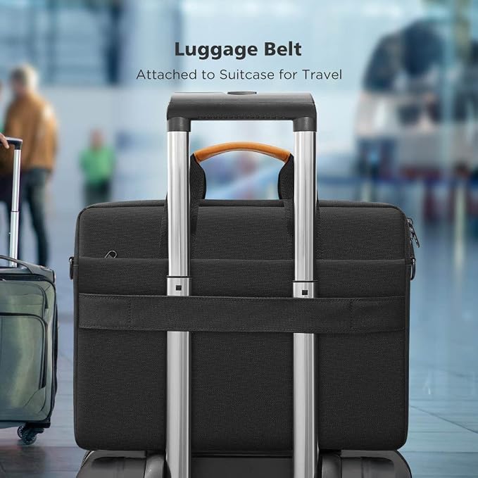 KIZUNA Laptop Bag Case 17 Inch Computer Shoulder Messenger Sleeve Briefcase For LG gram 17 2022 /Dell G7/17.3" HP ProBook 470/Lenovo Ideapad 700/DELL Precision 7710/Predator PH717-71-746,Black
