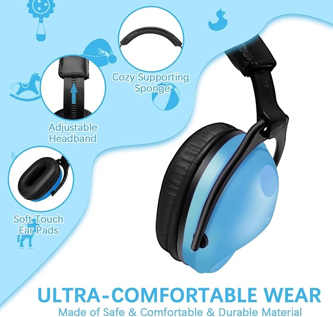 ZOHAN Kids Ear Protection 2 Pack,Kids Noise Canceling Headphone for Concerts, Monster Truck, Fireworks