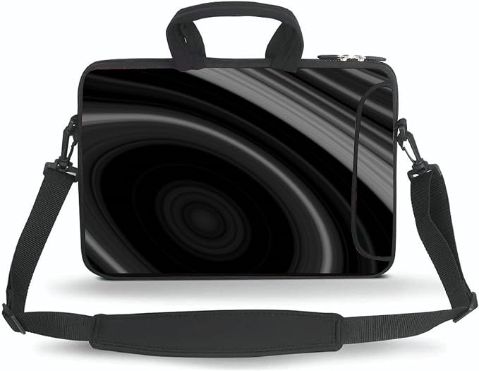 14 15 15.4 15.6 inch Messenger Bag Carrying Case Sleeve with Handle Accessory Pocket Fits 14 to 15-Inch Laptops/Notebook/Ebooks/Kids Tablet/Pad(Black)