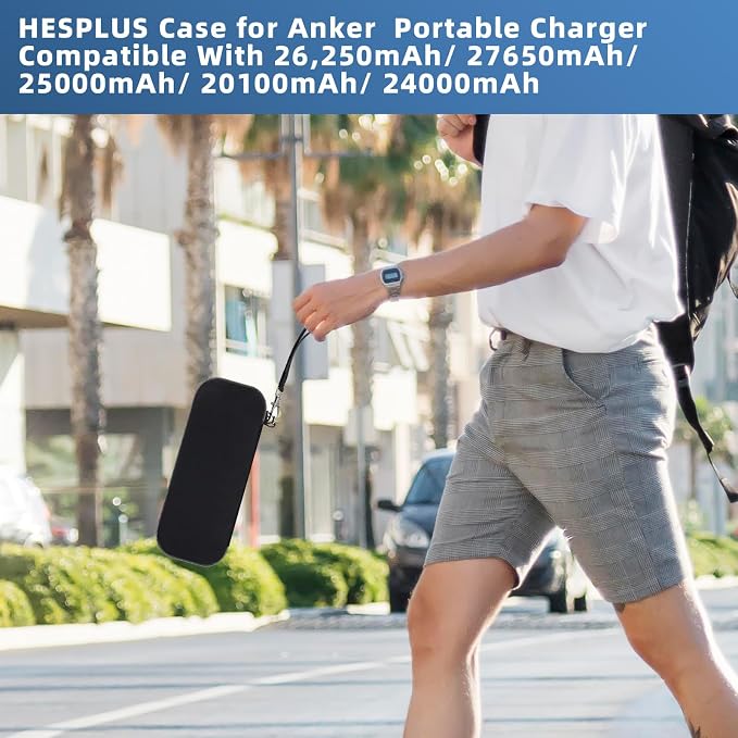 Case for Anker Prime 26,250mAh (300W)/ 27650/25000/ 20100/ 24000mAh(737) Power Bank, Hard Travel Case Compatible with Anker 300W Portable Charger, (Case Only)