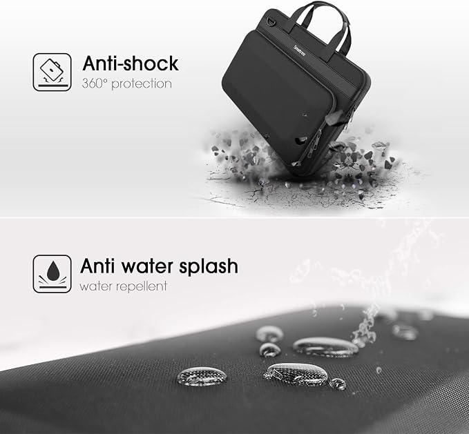 Smatree Hard Laptop Handbag Sleeve for 14.2 inch Apple MacBook Pro M5 2026/M5 2025/M4 2024/M3 2023 A2918, 13 inch MacBook Air M4 2025/M3 2024/2022, 14inch Acer Swift 3/ideapad Laptop Carrying Bag