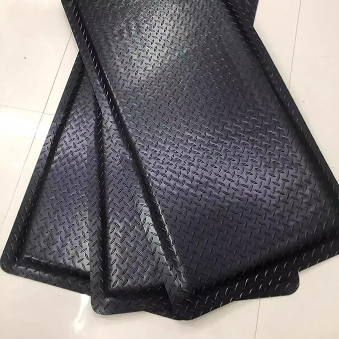 Anti Fatigue Mats Industrial 3' x 6' 15/16" Thick Ergonomic Standing Mat Commercial Kitchen Mat Heavy Duty Diamond Plate Shop Floor Mats Helps Relieve Back and Leg Soreness
