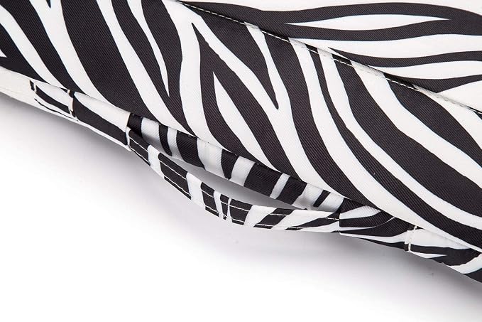 Kinmac 360 Degree Protective Laptop Sleeve Case Bag with Handle for MacBook Air 15 inch and 15 inch-15.6 inch HP Lenovo Dell ASUS Acer Notebook Computer (Zebra)