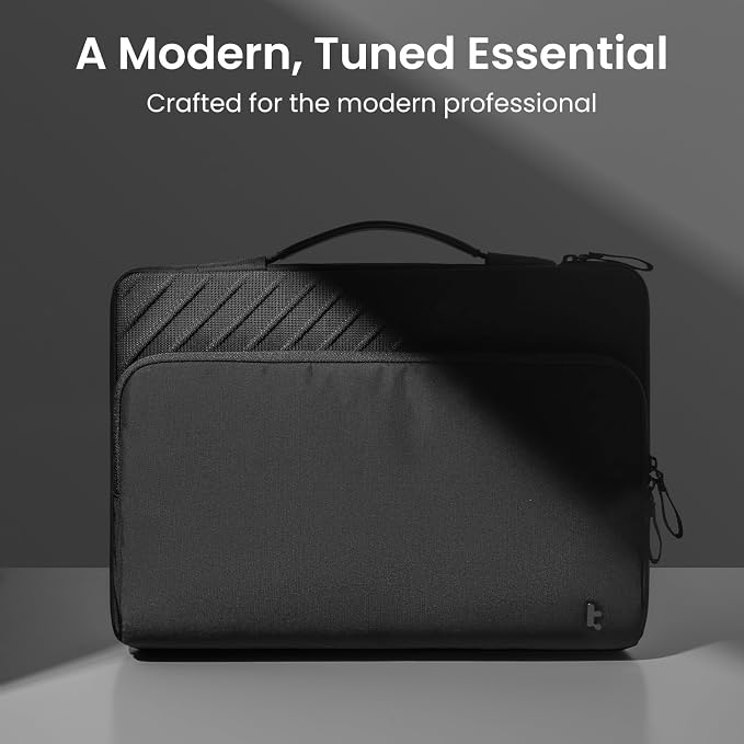 tomtoc 360 Protective Laptop Carrying Case Compatible with 14-inch MacBook Pro M5 Pro/Max (2026) A3426 A3427, M4/M3/M2/M1 Pro/Max, 12.9-13 Inch iPad Pro/Air, Water-Resistant Accessory Sleeve Bag