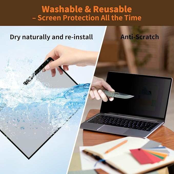 Privacy Screen for MacBook Pro 16 Inch 2019 (A2141), Removable Anti-Spy Filter for Mac Pro 16.1", Eye Protection HD Anti-Scratch