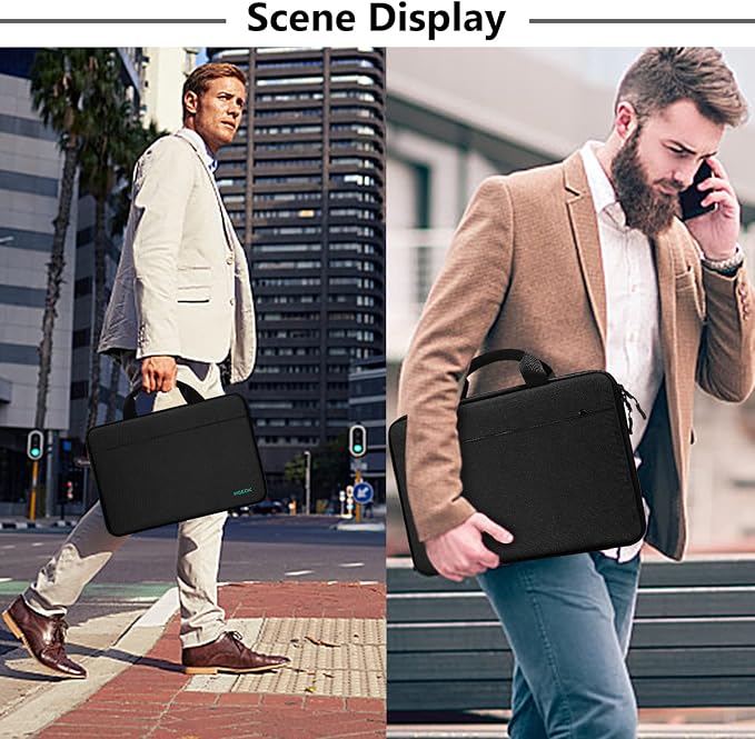 Hseok Laptop Sleeve 13-14 Inch Case Briefcase Compatible with MacBook Neo Pro 14 M5/M4/M3/M2/M1, All Models 13.3 Mac Air/Pro, XPS 13 14, Most Popular 13"-14" Notebooks,B04K01