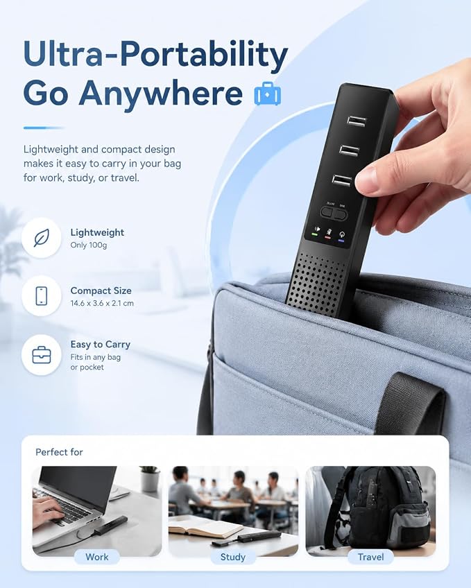 3 in 1 USB Computer Speaker with Microphone, PC Laptop Desktop Conference Speaker with Mic for Smart Home Office and Online Study,360 Degree Enhanced (Classic)
