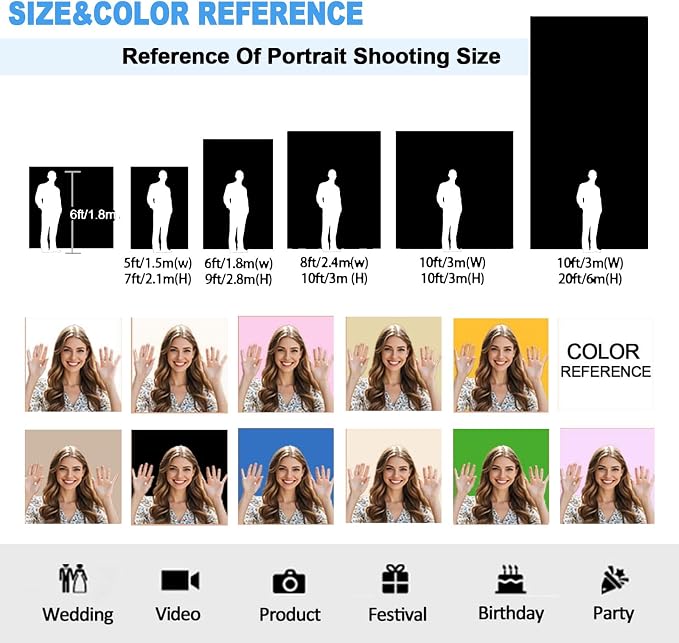 Green Screen Photo Backdrop for Photoshoot Green Background for Photography Photo Backdrop Curtain for Party 10x20 FT