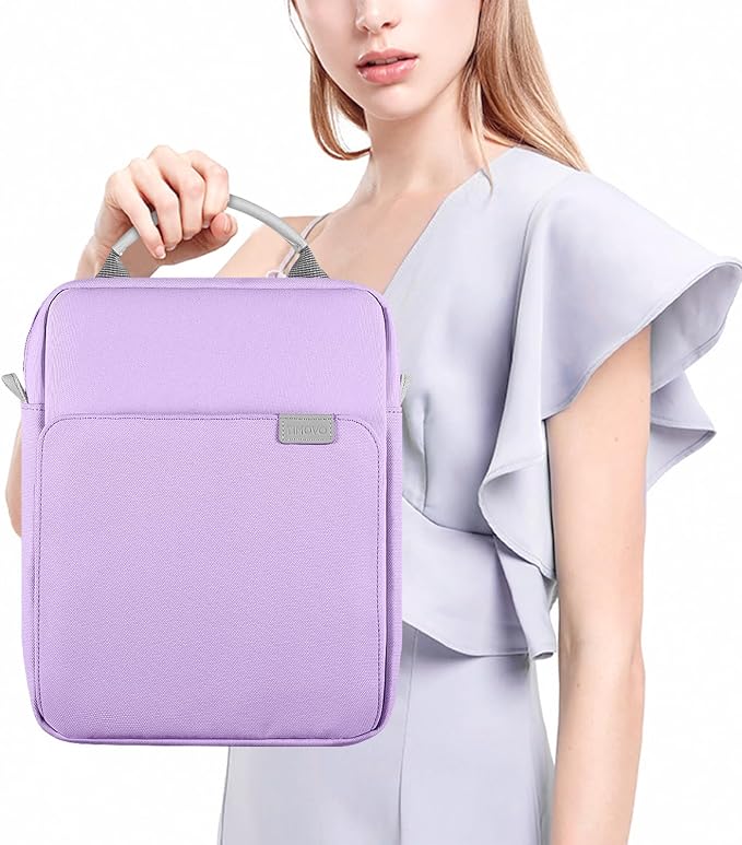 TiMOVO 9-11 Inch Tablet Sleeve Bag with Shoulder Strap for iPad 11-inch A16 2025, iPad 10th Gen. 10.9"/10.2", Galaxy Tab A9+/A11Plus 11", Purple