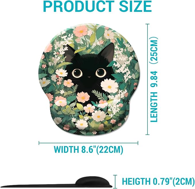 Ergonomic Mouse Pad with Wrist Support, Dumpster on Fire Gel Mouse Pads Wrist Rest for Desk, Cute Funny Comfortable Computer Mousepad for Gaming Laptop Work Home Accessories Office Supplies Decor
