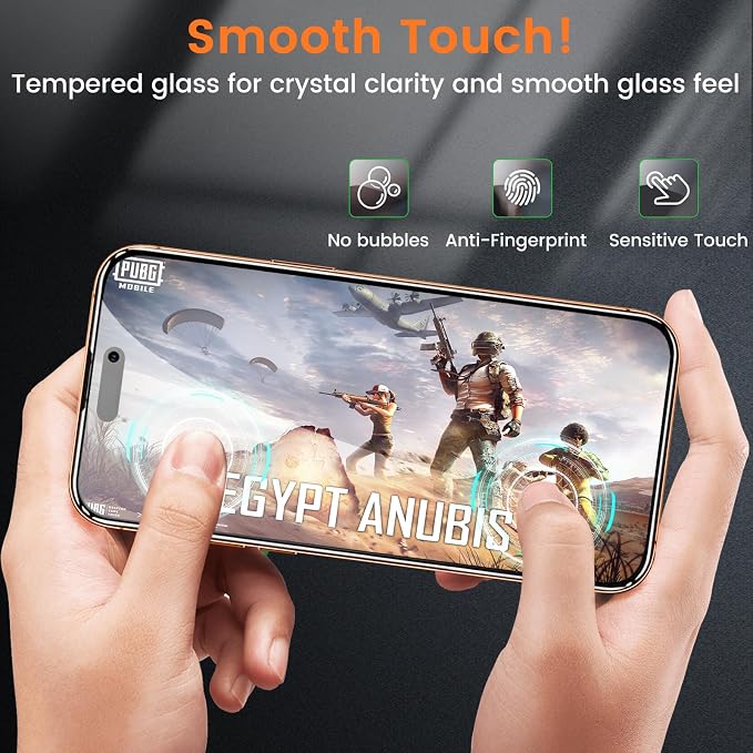 Lesakit 4 Pack Privacy Screen Protector for iPhone 17 Pro Max 6.9-Inch with 4 Pack Camera Lens Protector, Anti Spy Tempered Glass Film 9H Hardness Bubble Free Case Friendly