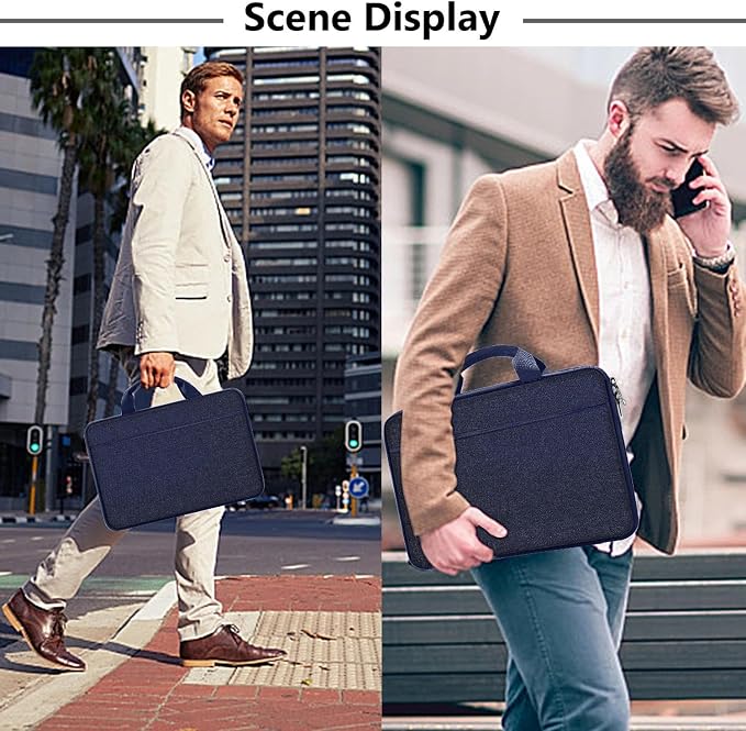 Hseok Laptop Sleeve 13-14 Inch Case Briefcase Compatible with MacBook Neo Pro 14 M5/M4/M3/M2/M1, All Models 13.3 Mac Air/Pro, XPS 13 14, Most Popular 13"-14" Notebooks,D01B02