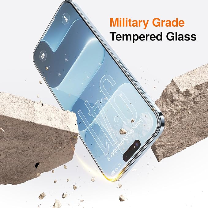 SMARTDEVIL 2 Pack Privacy Screen Protector for iPhone Air, Anti-Spy Tempered Glass Film, 9H Hardness Military Grade Shatterproof, Easy to Install, Auto Bubble-Free and Dust-Free Box, Case Friendly