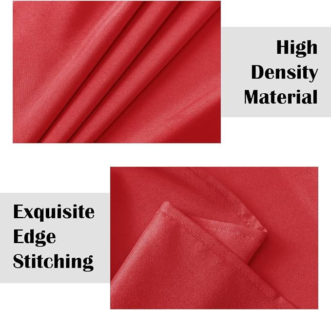 Sugargirl 8FTX10FT Bright Red Screen Backdrop Background for Photography, Polyester Photo Backdrop for Photoshoot, Party, Video and Television (1 Panel)