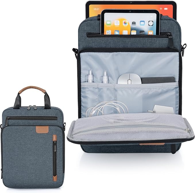9-11 Inch Tablet Sleeve Bag, Padded Protective Travel Carrying Case for iPad A16 2025, iPad Air M4 11-inch 2026 M3 M2, iPad Pro M5/M4 11 inch, iPad 10/9/8/7th, Galaxy Tab A9+/S9/S8 11"