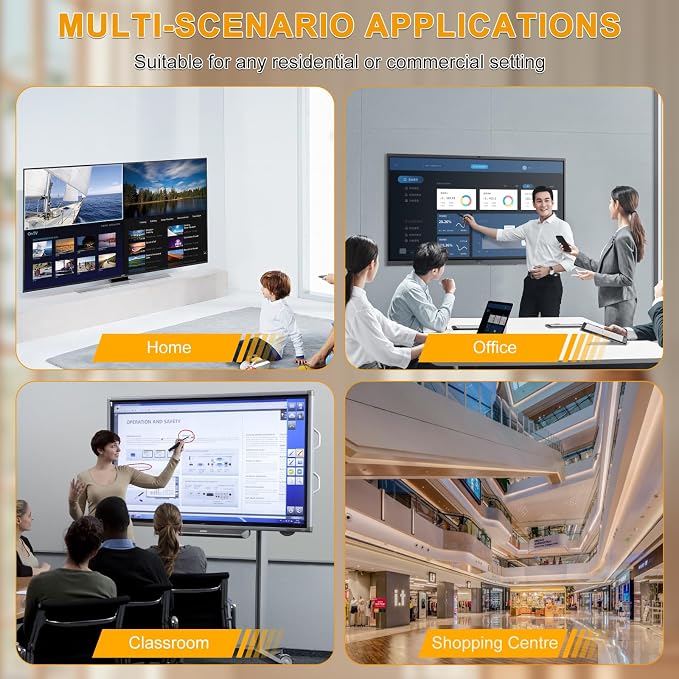 Wall Cable Concealer Kit with Recessed Tv Outlet Box-Two-Hole Socket,Tv Cable Hider Wall Kit Hider Box Fits All Plugs, Easy, Safe Cable Management