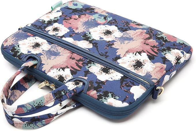 kayond Watercolor Orchid Patten water resistant Laptop Shoulder Messenger Bag Case Sleeve for 12 Inch 13 Inch Laptop,Laptop Briefcase