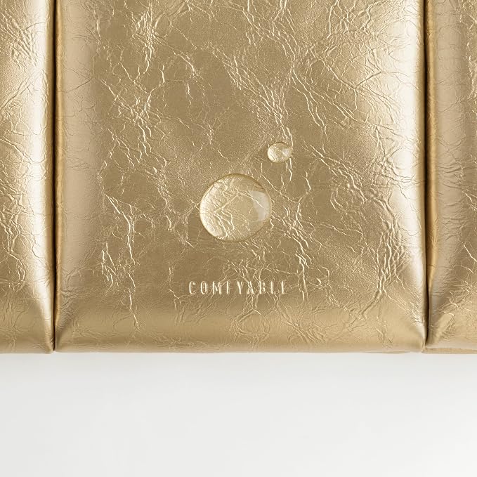 Comfyable Puffy Laptop Sleeve 13 Inch 14 Inch, Puffer Laptop Carrying Case, Pillow Case Compatible with MacBook Air M4 2025 M3 M2 M1, MacBook Pro M5 M4 Pro/Max, Gold