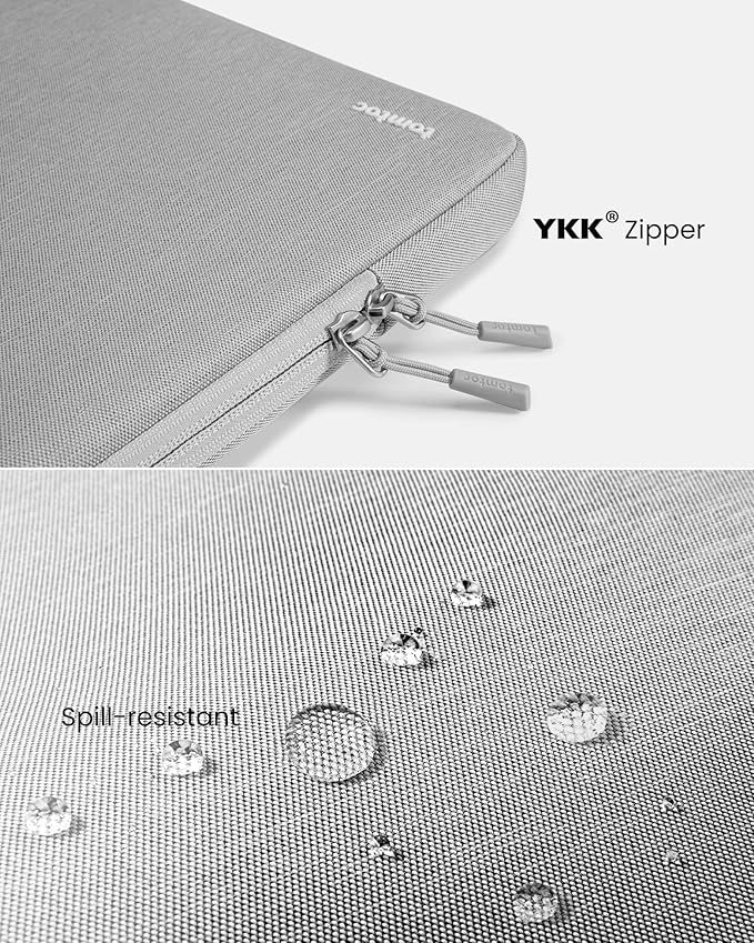tomtoc 360° Protective Laptop Sleeve for 13-inch New MacBook Air M5/A3449 (2026) M4/A3240, M3/A3113, M2/A2681, M1/A2337, Water-Resistant Computer Case Bag Fits 13" MacBook Neo A18 & MacBook Pro M2/M1