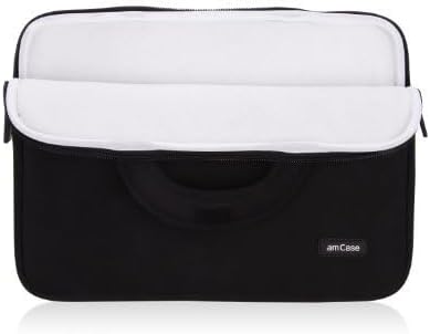 amCase Chromebook Case-14 inch Travel/Carry Sleeve with Handle-Black…