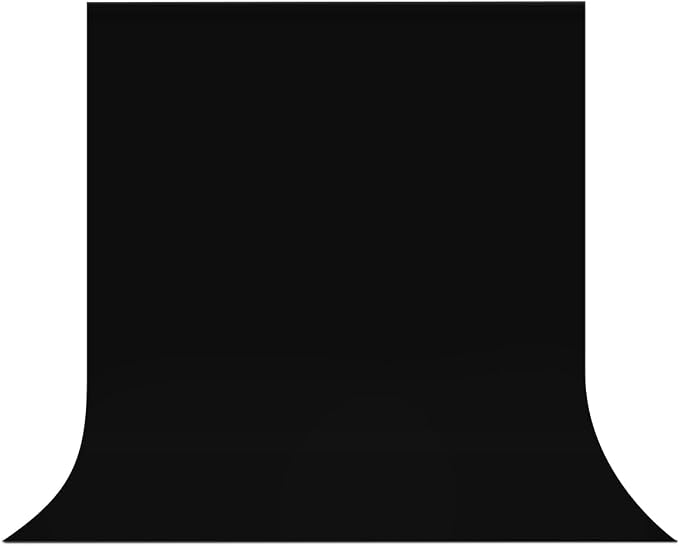 Black Backdrop Background,5 X 6.5 FT Large Photography Backdrop Photo Photoshoot Background Screen for Photography Photo Booth Backdrops Parties Curtain