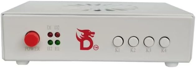 DICHEN DMA Fuser Combiner Display Overlay Adapter,2K 144Hz HD Multimedia Interface Synthesizer,HDMI Input Output,Lossless Transmission,Aluminum Alloy Material Supply for Gaming and Video Conferencing