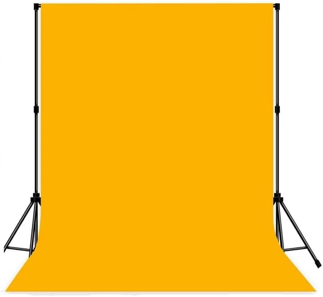 Photo Backdrop Yellow Screen Background Fabric Professional Photography Solution 10x10ft Seamless Design Eliminate Wrinkles Short Video Food Photography Summer Theme Event