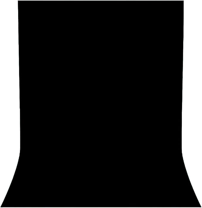 Black Backdrop for Photoshoot, Professional Photo Backdrop Background Curtain for Product Photography, Portraits, Wedding, Party, Live Streaming Video Recording 8X10 FT