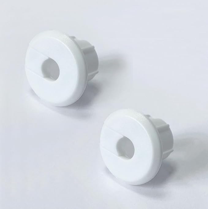 Furniture Wall Hole Bushing Cable Grommet for Starlink Ethernet Cable,Covering 3/4 inch Desk Holes,Universal Cable Management Wire Organizer Pass Through Holes Cover Kits (White - 2 Pack)