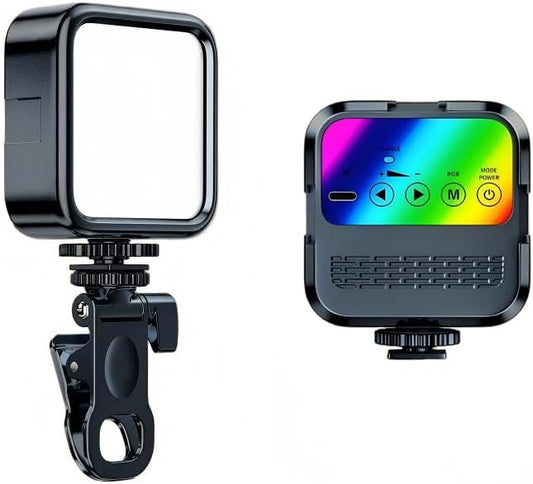 Selfie Light for iPhone/Android, 100 LED Clip on Light for Laptop/Tablet, 2000mAh Rechargeable Portable Video Light CRI 95+, 900Lux Brightness Fill Lamp for Zoom Calls, TikTok, Makeup, Vlog