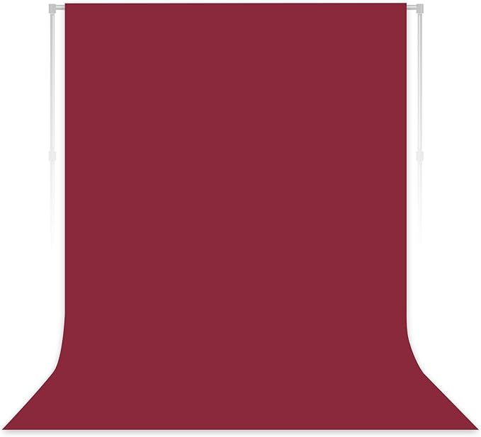 Burgundy Backdrop for Photoshoot, Professional Photo Backdrop Background Curtain for Product Photography, Portraits, Wedding, Party, Live Streaming Video Recording 7X10 FT