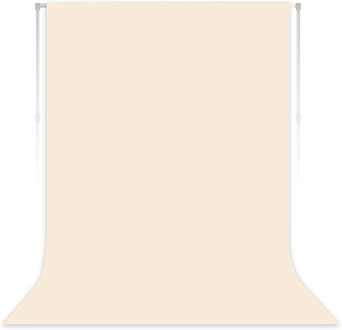 Cream Backdrop for Photoshoot Professional Photo Backdrop Background Curtain for Product Photography Portraits Wedding Party Live Streaming Video Recording 10X20 FT