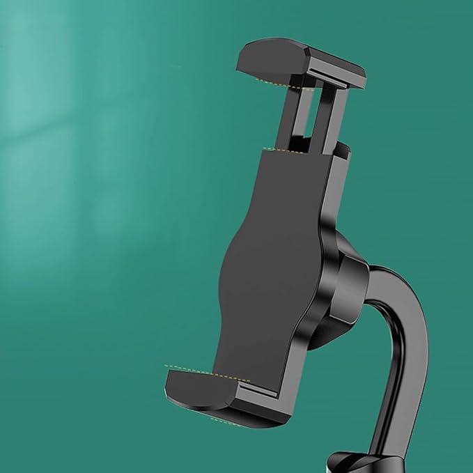 Triple Clip Phone Mount Adjustable Telescoping Desk Stand for Live Streaming Video Conferencing Multiple Angle Shootings