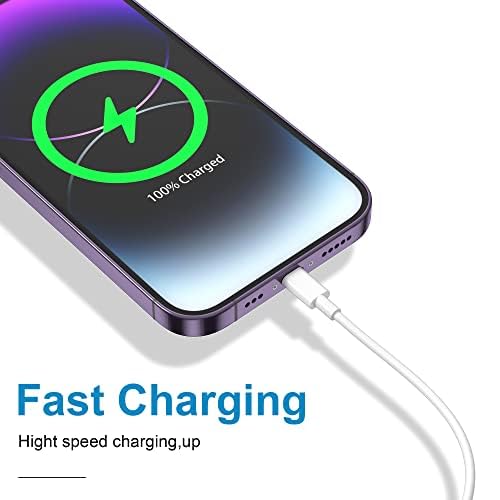USB C to USB C Charging Cable for Apple iPhone 17/16/15 Charger Fast 1ft Short USBC to Type C Power Cord for iPhone 17/17 Pro/17 Pro Max/Air/16/16e/15，MacBook Air 13 inch/MacBook Pro