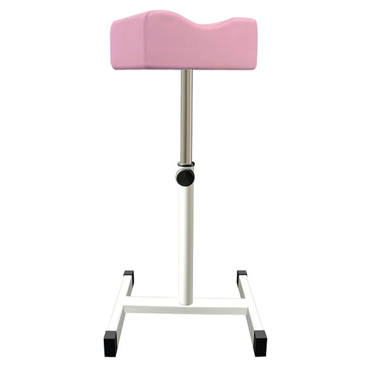 CHAOEEMY Pedicure Foot Rest,Adjustable Height Pedicure Stool,Pedicure Stand for Home Salon,Tattoo,Nail Tech(Pink)