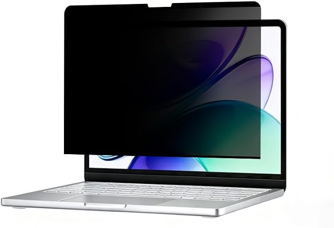zyphonic Magnetic Privacy Screen Protector Compatible with MacBook Neo 13 inch, Removable Anti Spy Blue Light Glare Shield