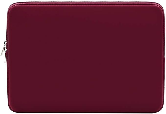 RAINYEAR 16 Inch Laptop Sleeve Protective Soft Case Bag with Accessories Pouch, Specially Compatible with 16" MacBook Pro M1 M2 M3 M4 M5 Pro/Max A3403 A3186 A3428 A3429 (Red)