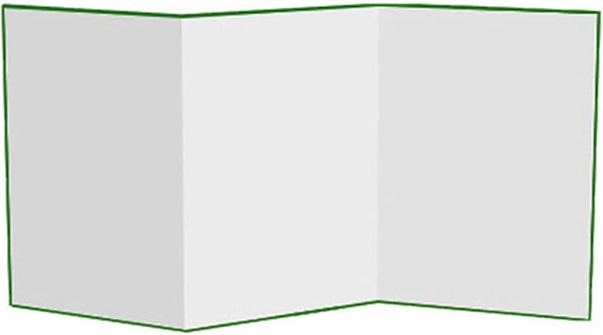Portable TriFold Chromas Board Size for Green Screen and White Background Applications Portable Backdrops