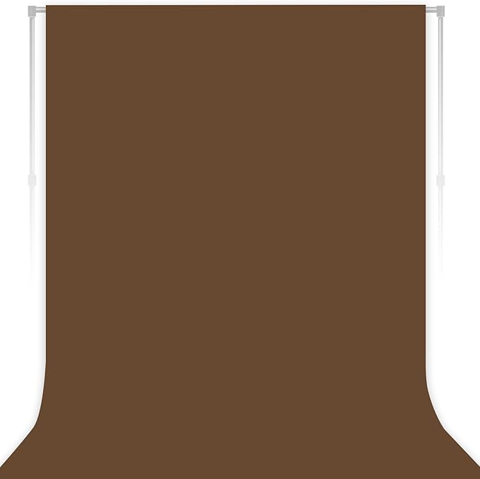 Dark Brown Backdrop for Photoshoot, Professional Photo Backdrop Background Curtain for Product Photography, Portraits, Wedding, Party, Live Streaming Video Recording 7X10 FT