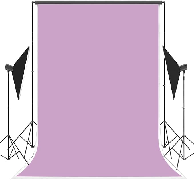 5X7ft Purple Backdrop Light Purple Photo Backdrop for Photoshoot Background Solid Color Backdrop