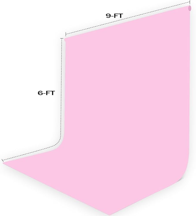 6x9ft Pink Photography Backdrop, High Density Polyester Fiber Photo Background Cloth is Foldable and Machine Washable, Suitable for Photo Background Video Photography Studios