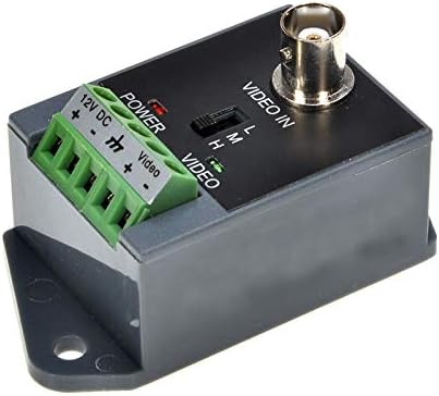Long Distance Active Video Balun 1 Channel Utp Video Transceiver for CCTV Compatible with All Ahd/Cvi/Tvi/Cvbs Effective Distance 1800M