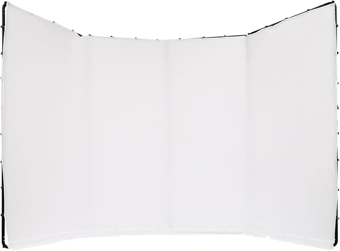 7.87x13.12ft White Screen with Stand Portable Background for Photography Large Collapsible Photo Backdrop with Carrying Bag for Photo Studio, Video Shooting, Live Streaming