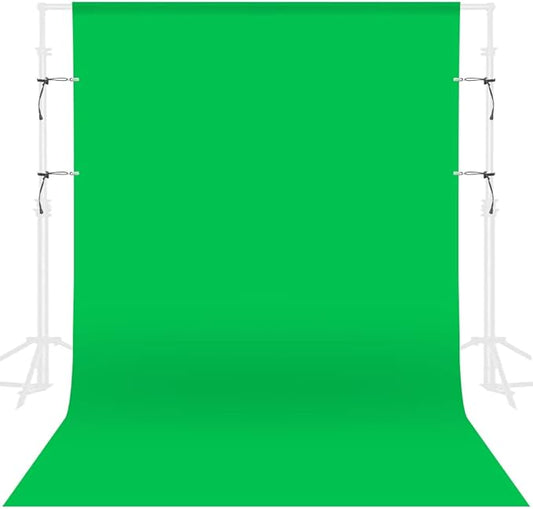 GFCC Green Screen Backdrop Background - 7x10FT Photography Backdrop Photo Background Screen for Video Recording Greenscreen Picture Photoshoot