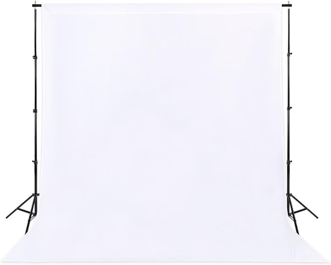 Sugargirl White Backdrop Background for Photography, 8X10FT Photo Backdrop White Screen Photo Booth Backdrop for Photoshoot Party Video(1 Panel)