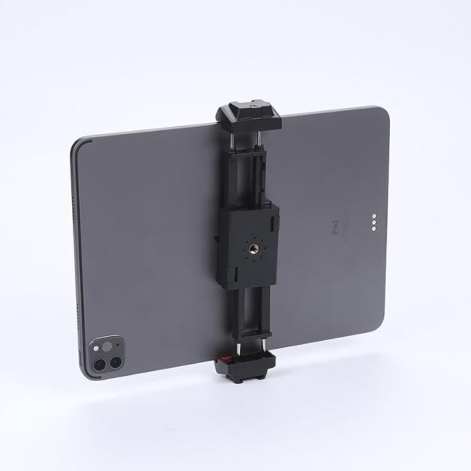 Kado Metal Portable Monitor Stand Tripod, 100x100mm 75x75mm Wall/Arm Mount Adapater Bracket Plate, 360° Ball Head and 1/4" Screw Compact for Phone, Tablet, Projector, Camera and Webcam