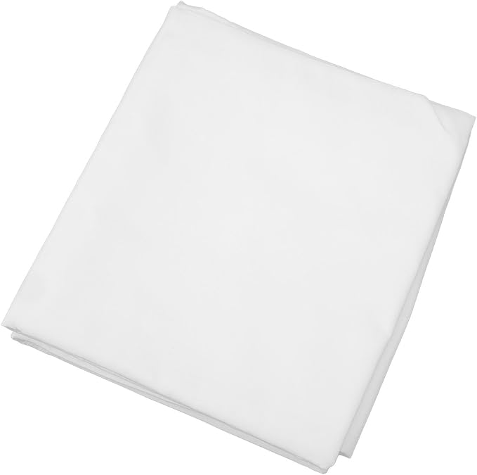 GLOGLOW Props Polyester Opaque Collapsible Backdrop for Video Streaming and Portrait Photography, 9.8 X 6.6ft Virtual Background Screen, Nan (White)