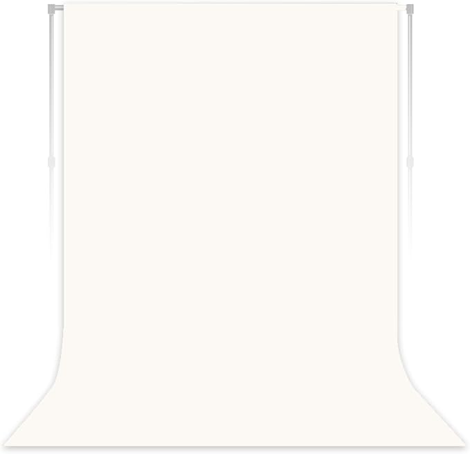 Ivory Backdrop for Photoshoot Professional Photo Backdrop Background Curtain for Product Photography Portraits Wedding Party Live Streaming Video Recording 5X7 FT