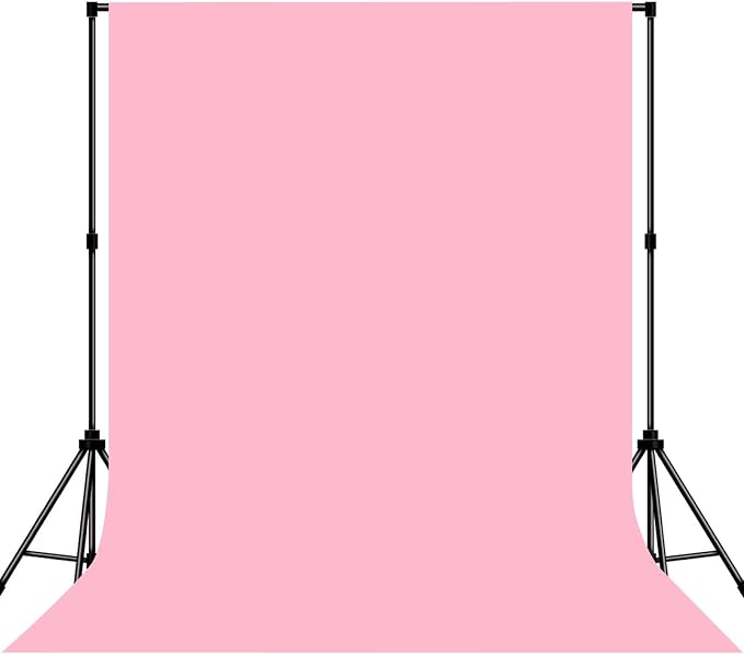 Photo Backdrop Pink Background Fabric Professional 6x9ft Seamless Design Eliminates Wrinkles Princess Theme Decoration Valentine's Day Romantic Setting
