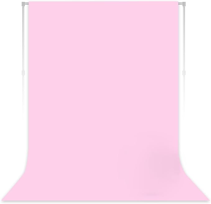 Pink Backdrop for Photoshoot, Professional Photo Backdrop Background Curtain for Product Photography, Portraits, Wedding, Party, Live Streaming Video Recording 10X10 FT (Background Only)